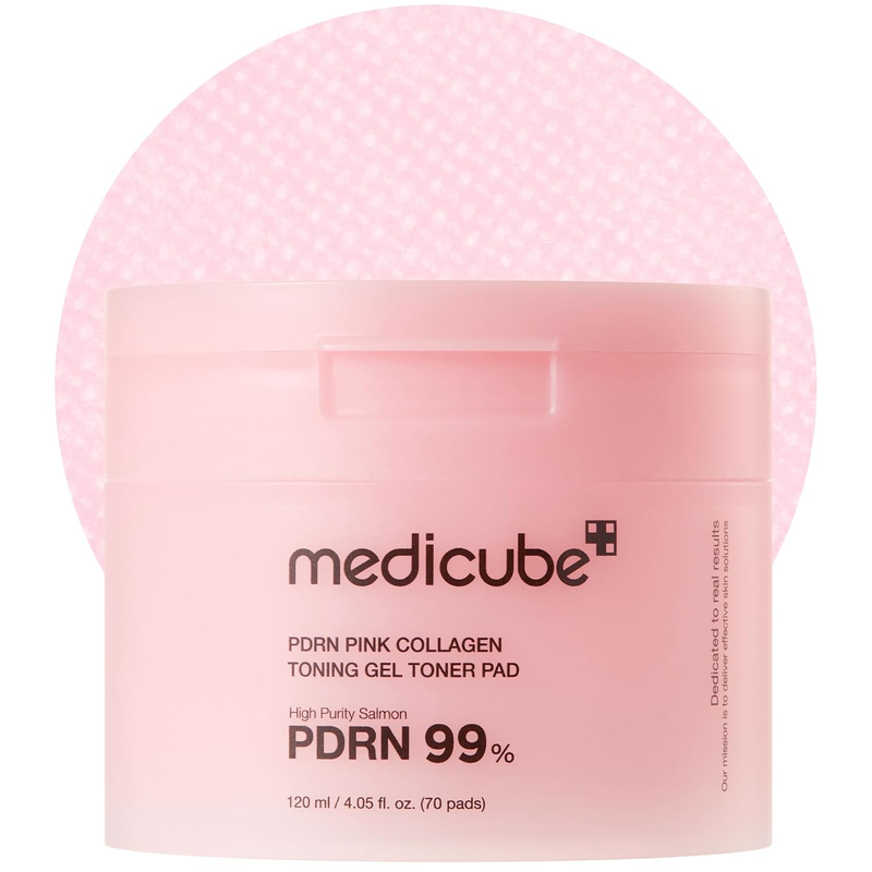 Salmon DNA PDRN Toner Pads Pink Collagen Jelly Pad Korean Skin Care 7010