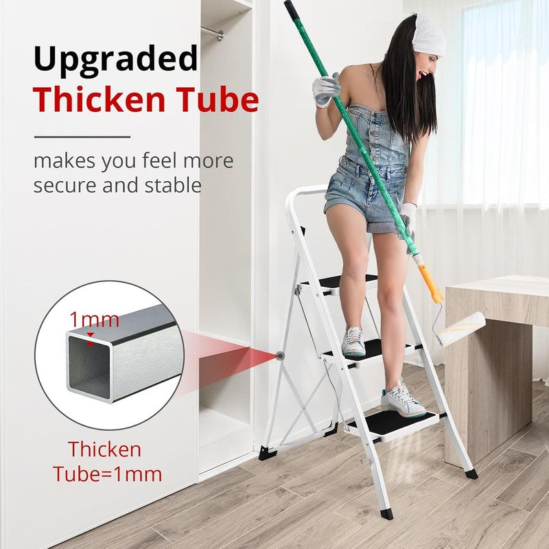 Step Ladder Folding Step Stool for Adults with Anti Slip Pedal,330 Lbs Capacity 4