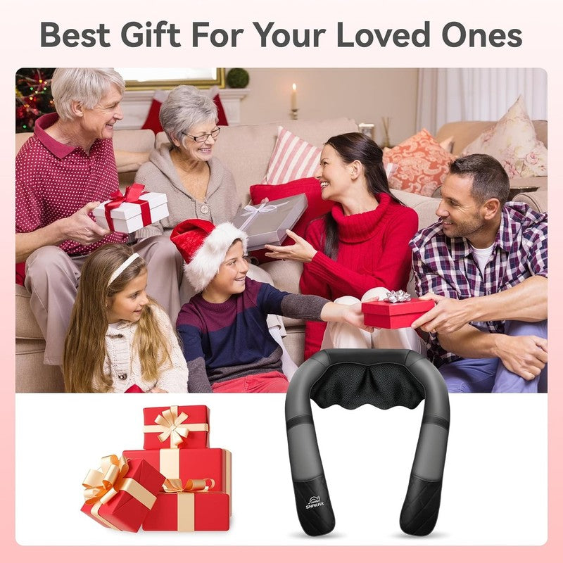 Cordless Shiatsu Neck Back Massager w/ Heat Deep Kneading Pain Relief6