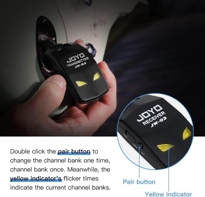 2.4GHz Wireless Guitar System 4 Channel Rechargeable Transmitter Receiver7