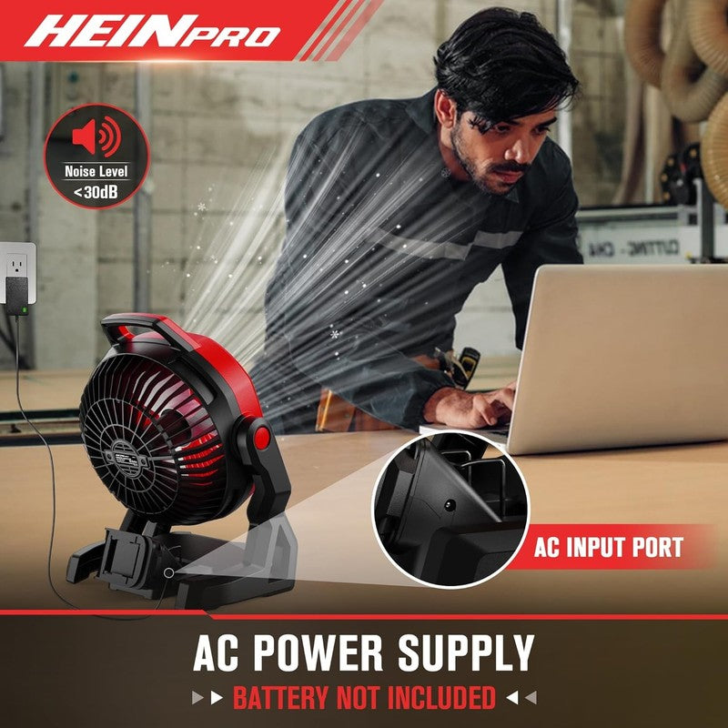 Milwaukee M18 Compatible Battery Fan - 650 CFM, Variable Speed, Low Noise3