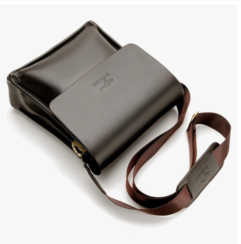 Mens Leather Crossbody Messenger Bag Travel Work Business Shoulder Purse3