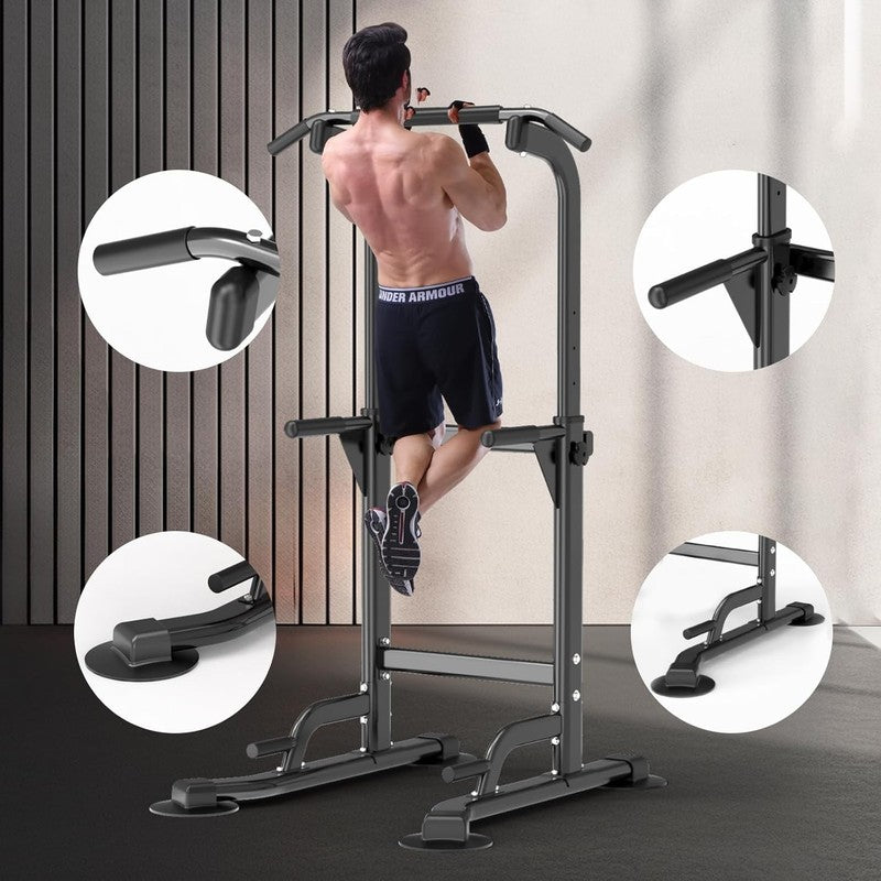 Pull Up Dip Station Home Gym Strength Training Chin Up Push Up 330LBS3