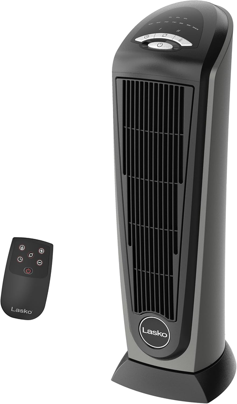 1500W Tower Space Heater Indoor w/ Remote Compact Electric Heater Grey10