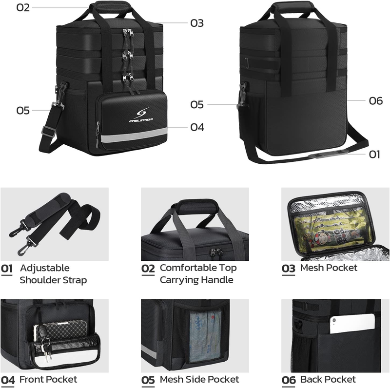 Insulated Lunch Bag Men Women Leakproof Cooler Lunch Box Tote Bag Portable Lunch2