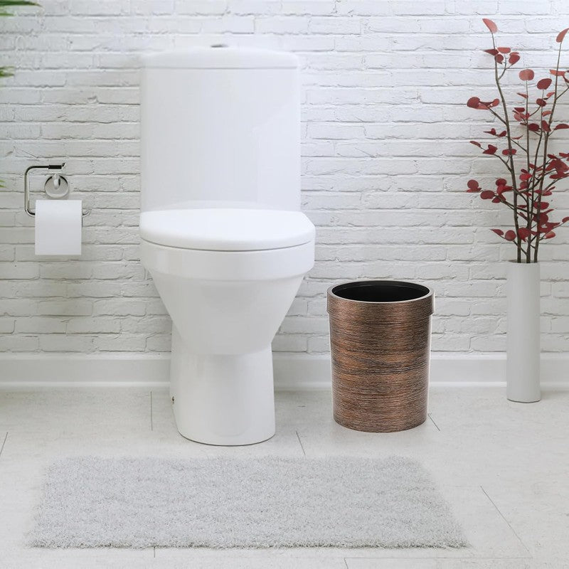 3 Pack 1.7 Gal Vintage Trash Cans, Wood Grain, for Home/Office/Bathroom4