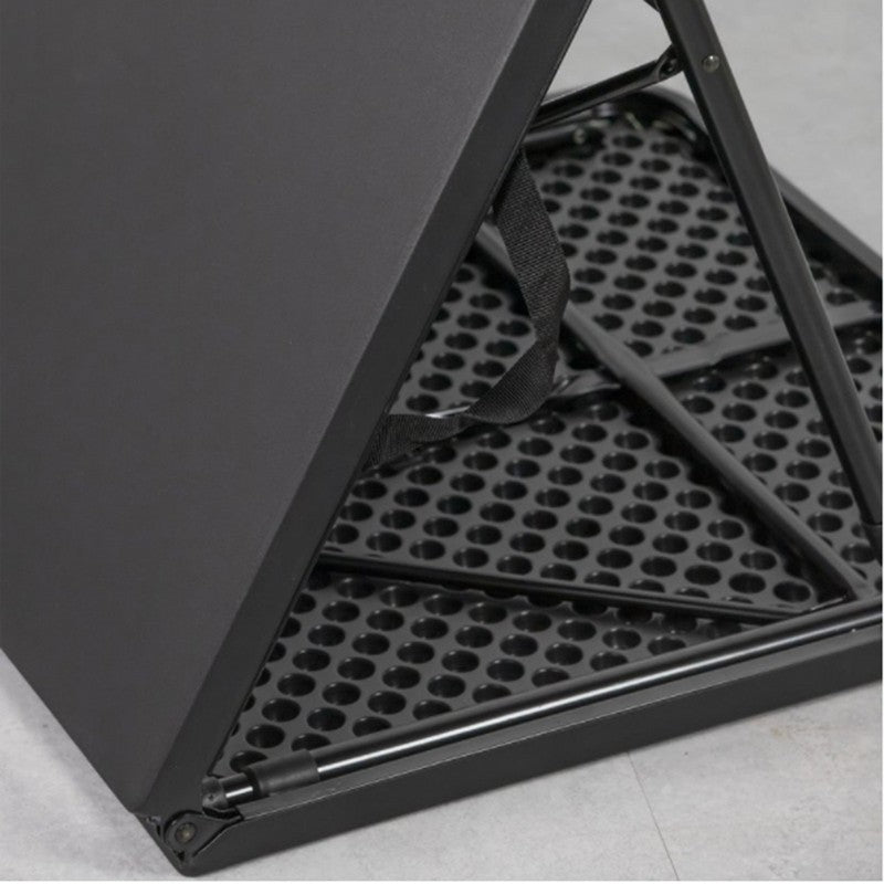 4 Foot Fold-In-Half Adjustable Folding Table, Rich Black11