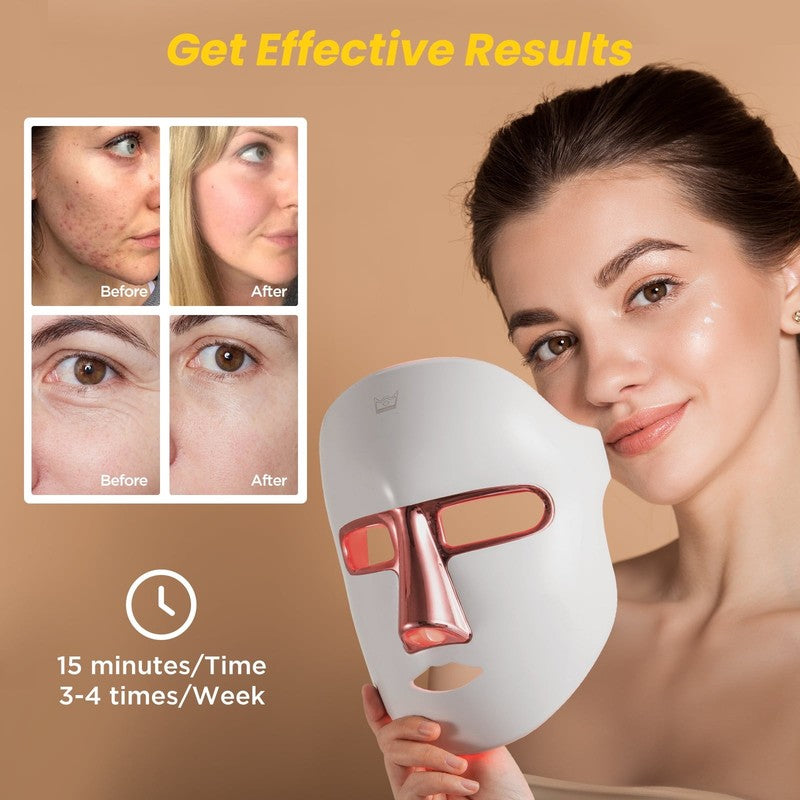 LED Face Mask, 7-Color Light Display for Relaxing Skincare Routines4