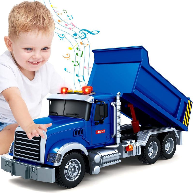 Large Dump Truck Toy with Sound and Lights for Boys and Girls Ages 3 7 Indoor Ou8