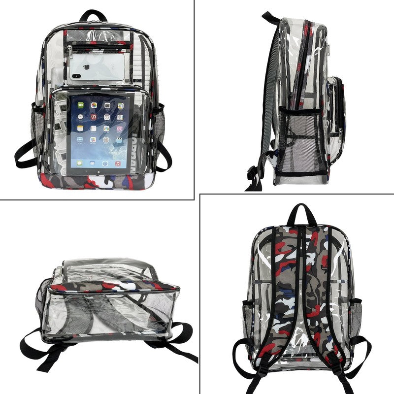 Clear Backpack Heavy Duty Clear Book Bag Large See through Backpack for College4