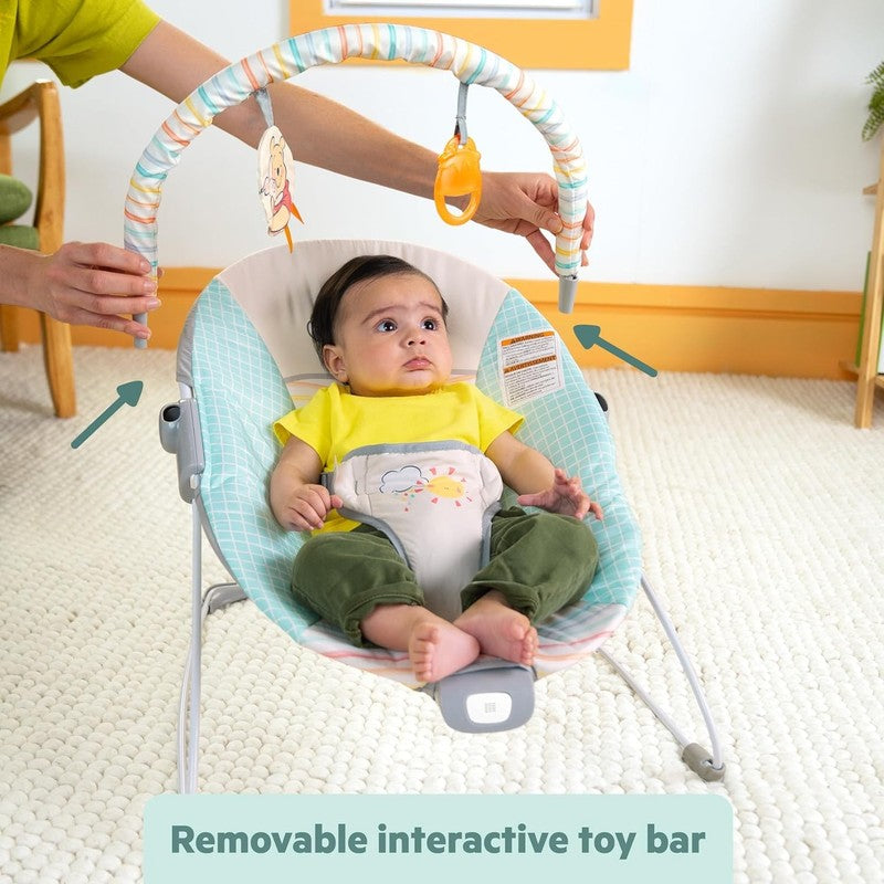 Baby Pooh Hunny Hues Bouncer with Soothing Vibrations, Unisex, Newborn+4