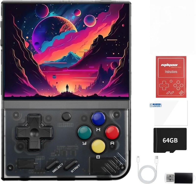 Miyoo Mini Plus Retro Handheld Console – 64GB, 3.5" Screen, 3000mAh Battery10