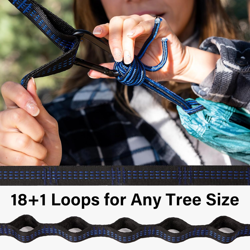 Portable Camping Hammock w/ Straps & Carry Bag Outdoor Hiking Beach Gear4