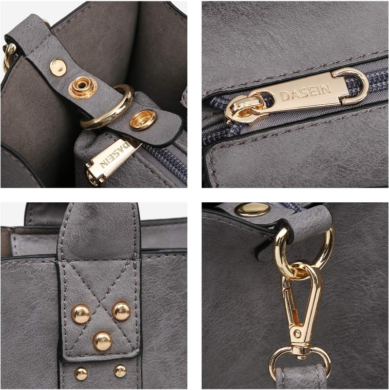3Pc Women’s Handbag Set Tote Satchel Shoulder Top Handle Purse Wallet5