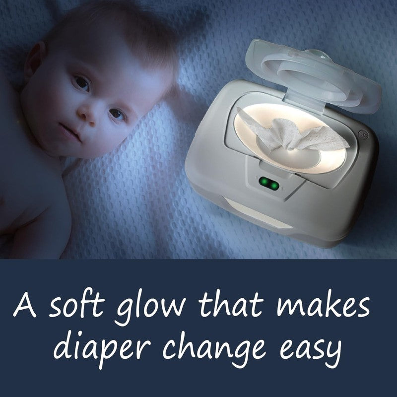 Baby Wipe Warmer Dispenser w/ Dual Heat Night Light Large Capacity3