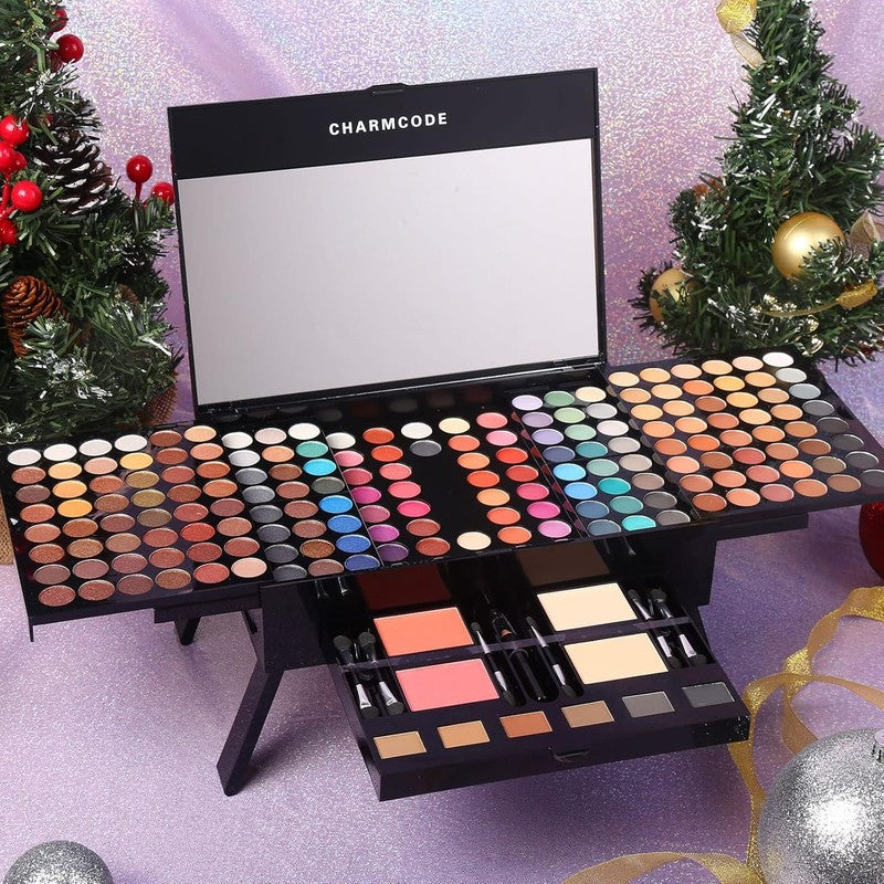 190 Colors Cosmetic Make up Palette Set Kit Combination with Eyeshadow Facial Bl5