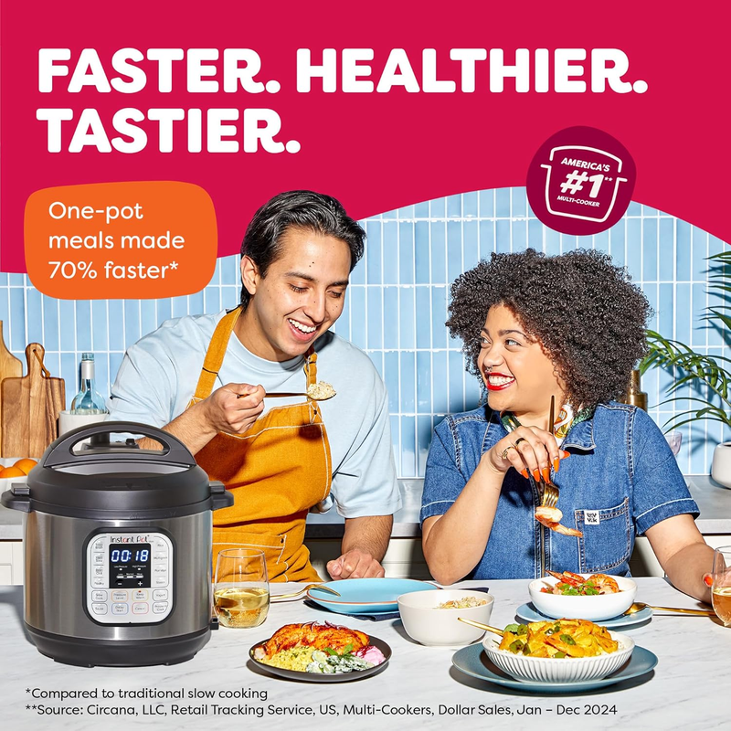 6 Qt 7-in-1 Electric Pressure Cooker Stainless Steel Multi Cooker App Recipes1