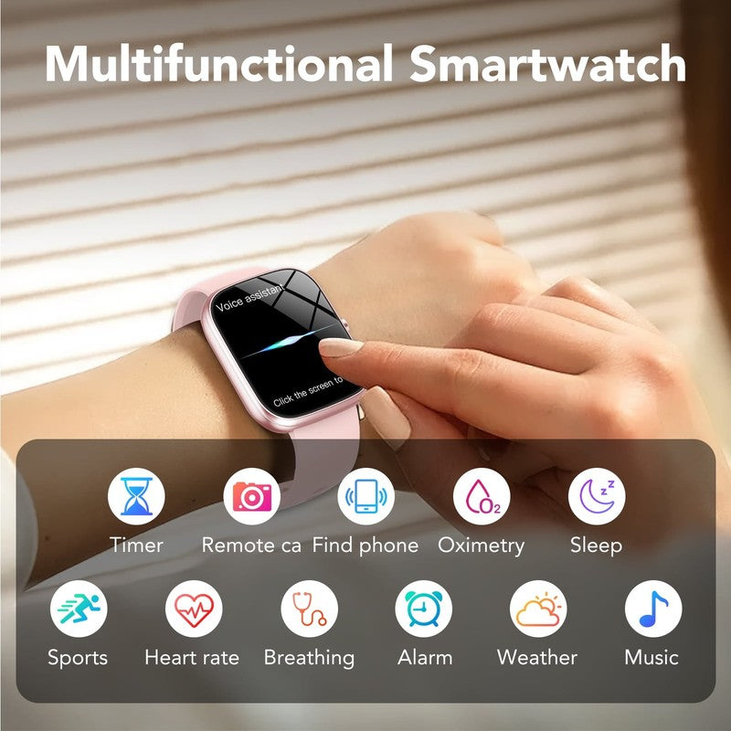 1.91" HD Smart Watch Android iPhone Call Fitness Tracker IP68 Waterproof4