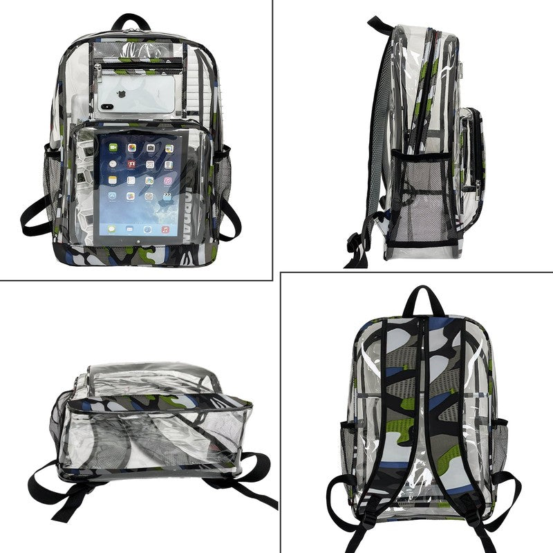 Clear Backpack Heavy Duty Clear Book Bag Large See through Backpack for College4