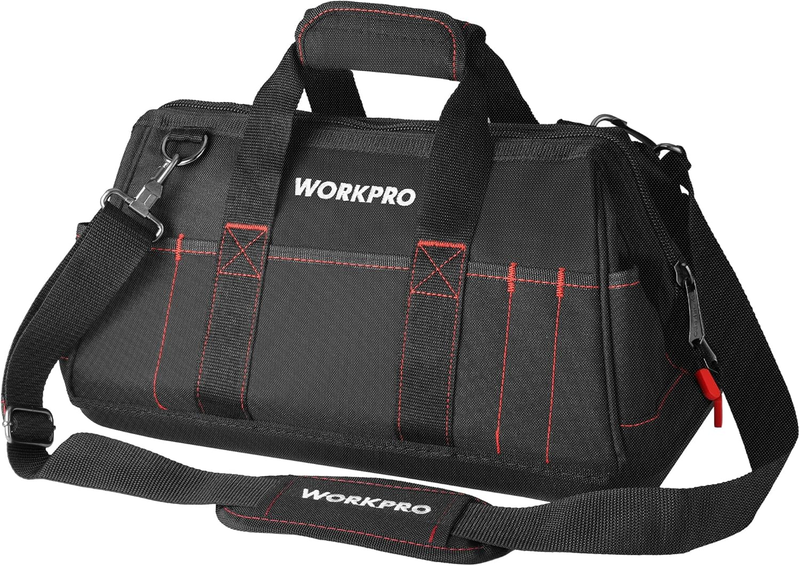 16" Close Top Wide Mouth Tool Bag Waterproof Rubber Base 0