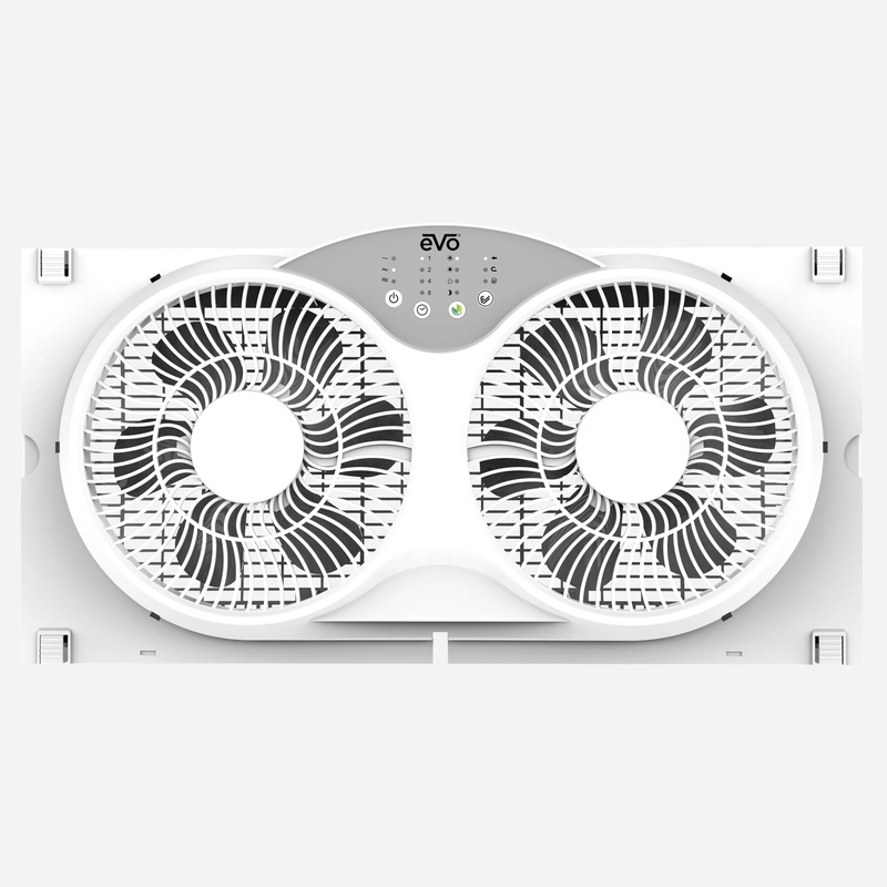 Electronic Remote Twin Window Fan0