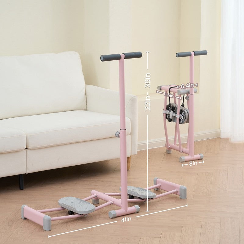 Ski Exercise Machine Ski Machine with 4 Level Adjustable Handles Leg Exerciser F8