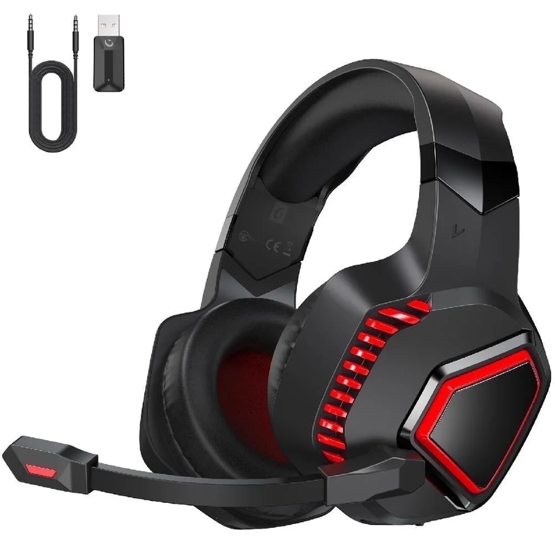 Wireless Gaming Headset 2.4G USB PS5 Switch PC Mac Bluetooth Mic Black11