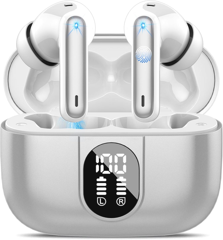 AI Translation Earbuds 164 Languages Bluetooth 5.3 Real Time Gray11