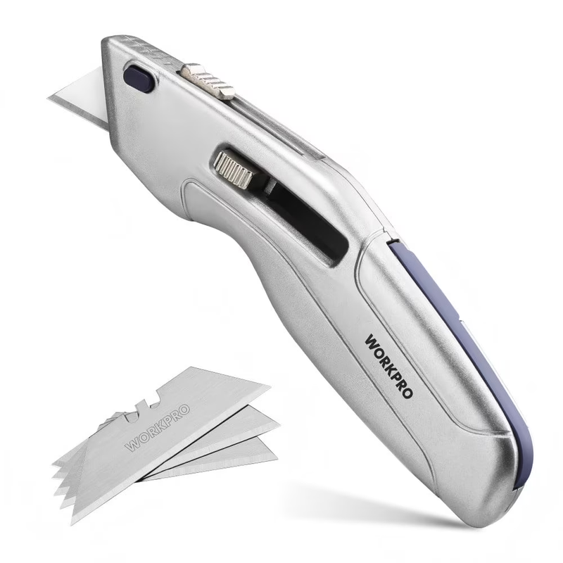 Retractable Utility Knife and Self Retracting Safety Box Cutter 2 In 1 with 28