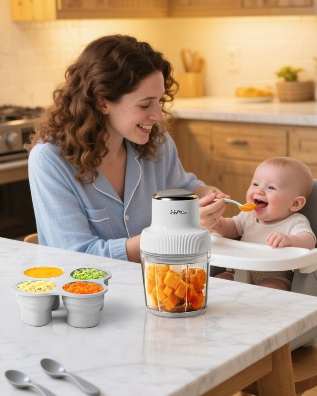 13-in-1 Baby Food Maker Processor Blender with Containers Utensils 20oz Gray6