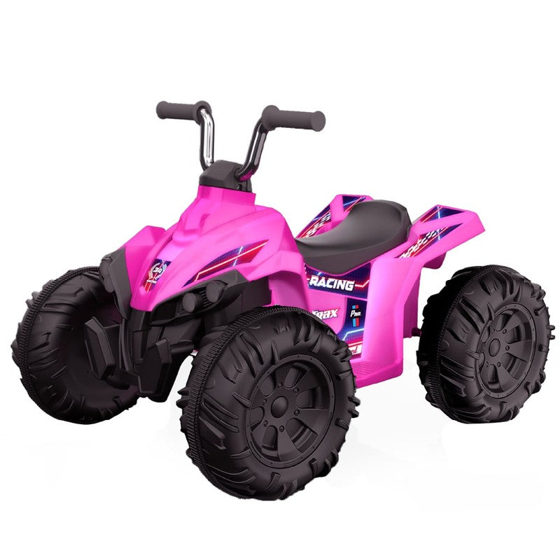 Kid Trax 12V Glow ATV Ride On Toy, Pink, with LED Lights, Rechargeable Battery, 2