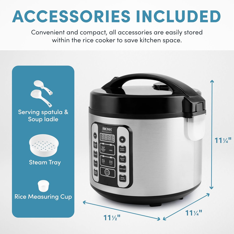 Housewares 5Qt 20 Cup Digital Rice Cooker Steamer Slow Cooker 10 Modes7