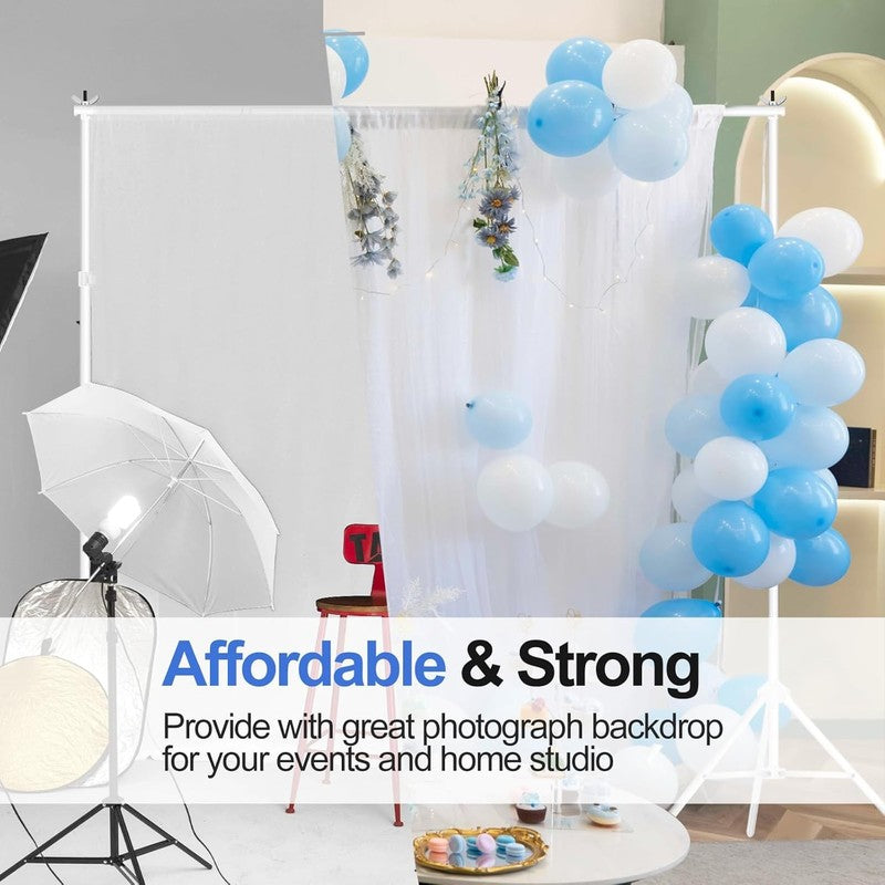 Backdrop Stand 10X7Ft(Wxh) Photo Studio Adjustable Background Stand Support Kit 5