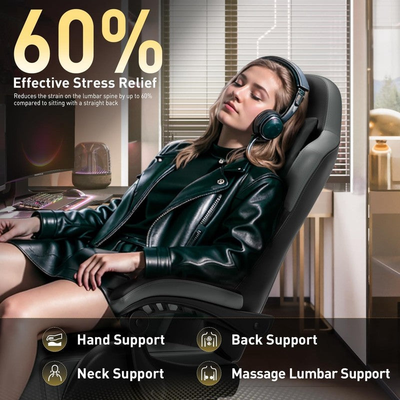 Gaming Chair with Pocket Spring Cushion, Gamer Chair with Lumbar Massage, Gaming6