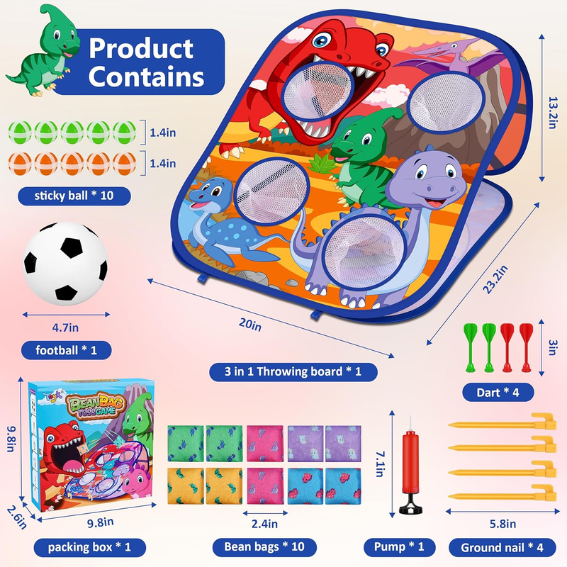 Kids Animal Bean Bag Toss Game Outdoor Party Family Fun Toy Ages 3 61