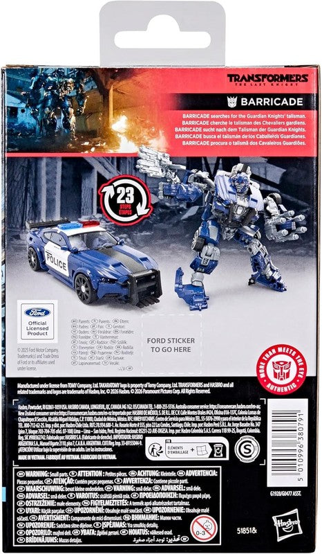 Studio Series the Last Knight Barricade Deluxe Class 4.5 Inch Converting Action 4