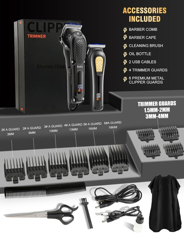 Professional Hair Clippers & Trimmer for Men | Cordless Barber Grooming Kit3