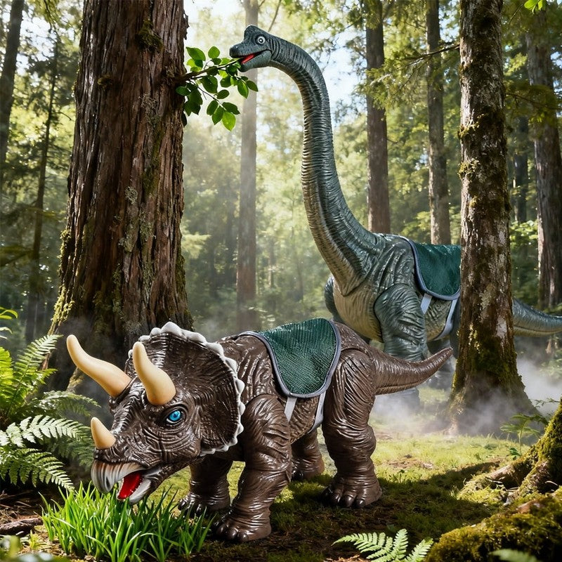 Wonder Living Dinosaur Ride on Toy Cars for Kids,Realistic Brachiosaurus Push Ca3