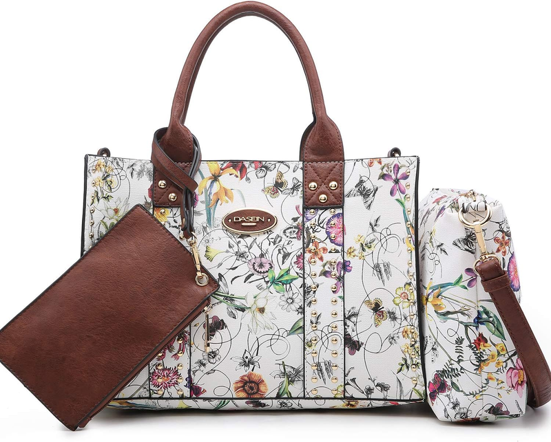 Dasein 3Pc Women’s Handbag Set Tote Satchel Shoulder Top Handle Purse10