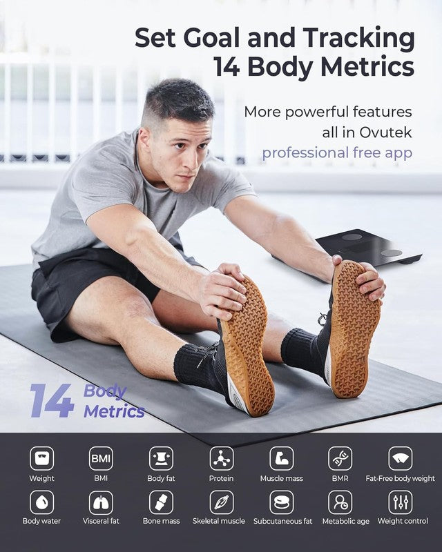 Smart Body Weight Scale, Digital BMI Bathroom Scale with App2