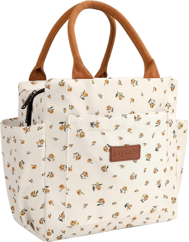 Insulated Lunch Bag for Women Men Large Reusable Cooler Tote w/ Bottle Holder10