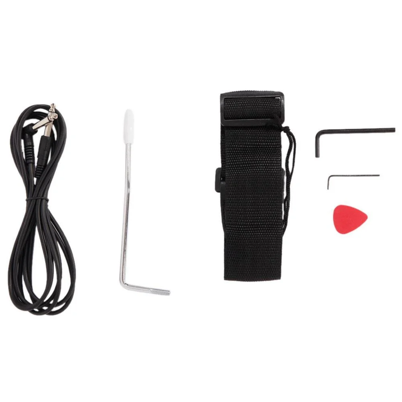 37" Adult Electronic Guitar Kit W/ Amp Bag Strap Accessories for Beginner, Black5