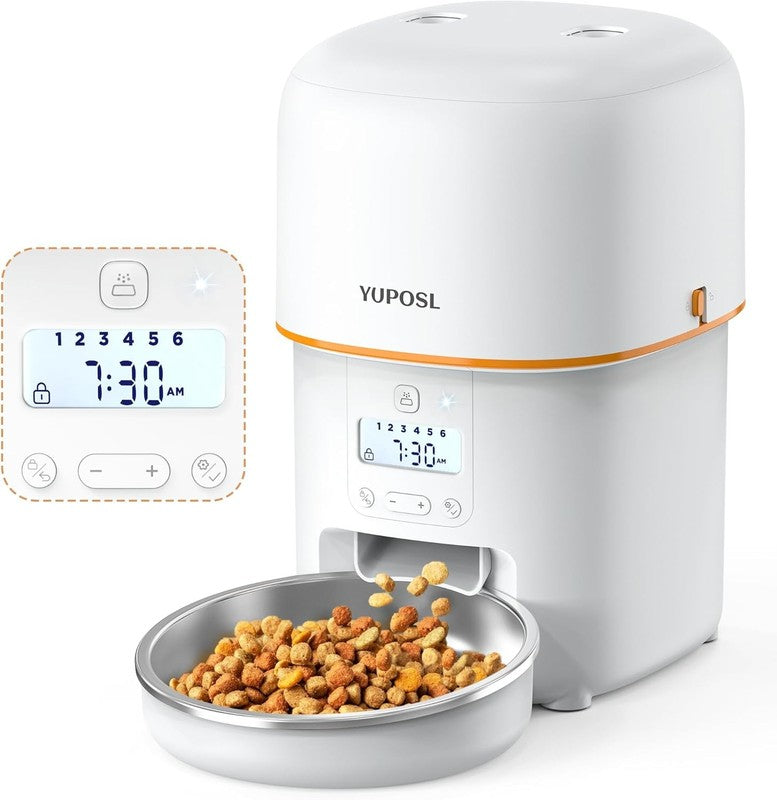 Automatic Cat Feeder 2L, Timed Pet Food Dispenser with 180 Day Battery Life3