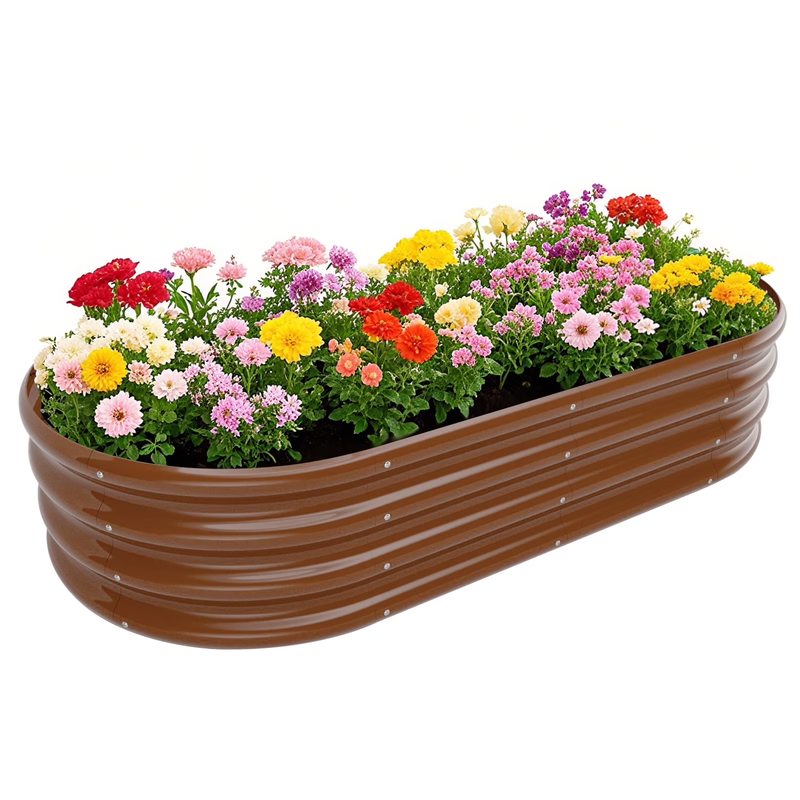Galvanized Raised Garden Bed Kit, Galvanized Planter Raised Garden Boxes Outdoor8