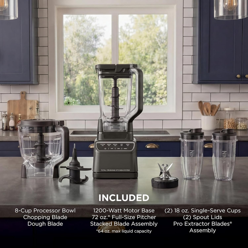 Ninja Kitchen System BR601AMZ 1200W Blender Food Processor Set6