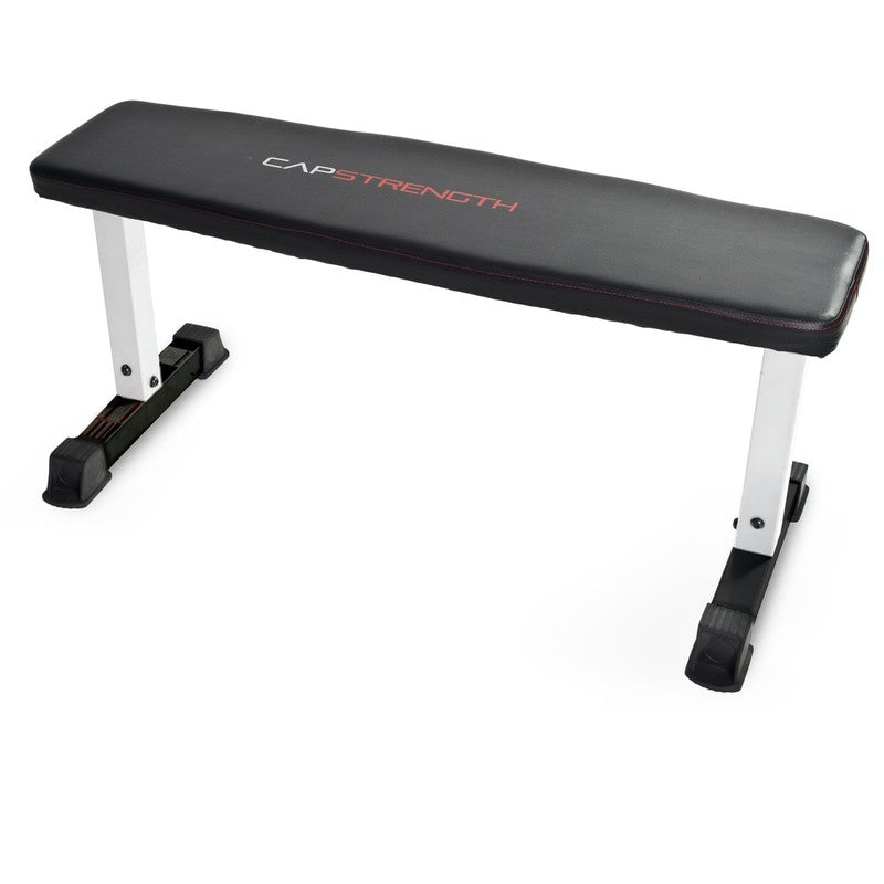 Strength Flat Utility Weight Bench 600LB Capacity White Home Gym10