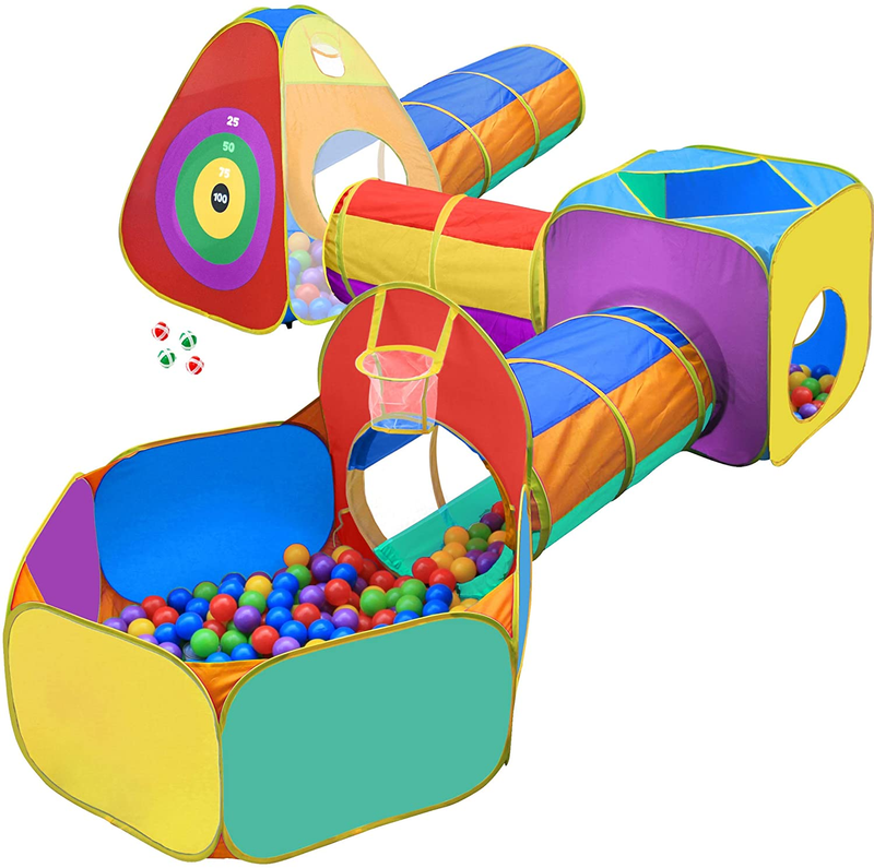 Gift for Toddler Boys & Girls, Ball Pit, Play Tent and Tunnels for Kids, Best Bi10