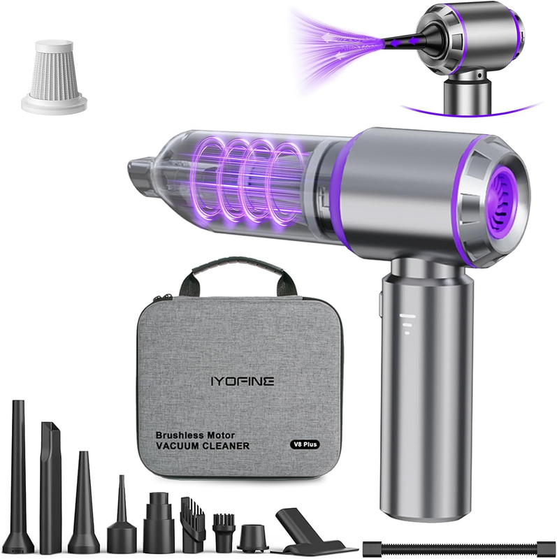 Vacuum Air Duster 80000RPM 4 in 1 Cordless Mini Car Vacuum Blower Pump Handheld0