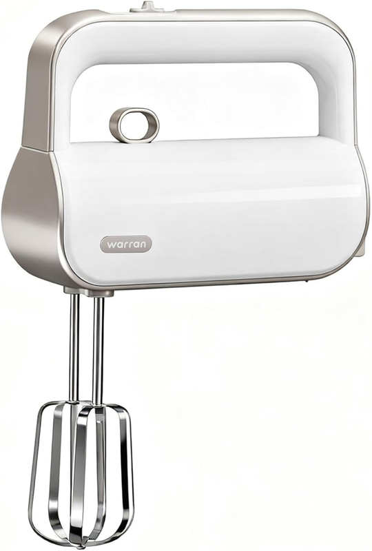 Master 5 Speed Electric Hand Mixer with Turbo Boost, Stainless Steel Whisk, Beat8