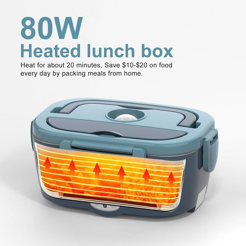 Electric Lunch Box Food Heater 80W Heated Lunch Box for Adults 12V 24V 110V 220V4